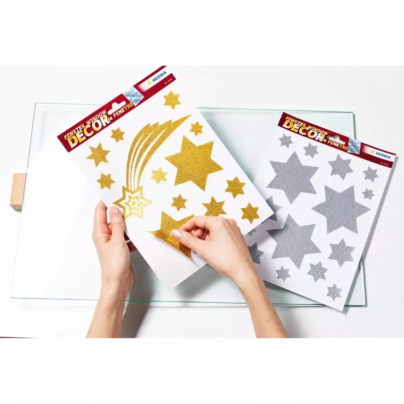 Decoratieve sticker HERMA 15109 goud herbruikbaar 14 stuks