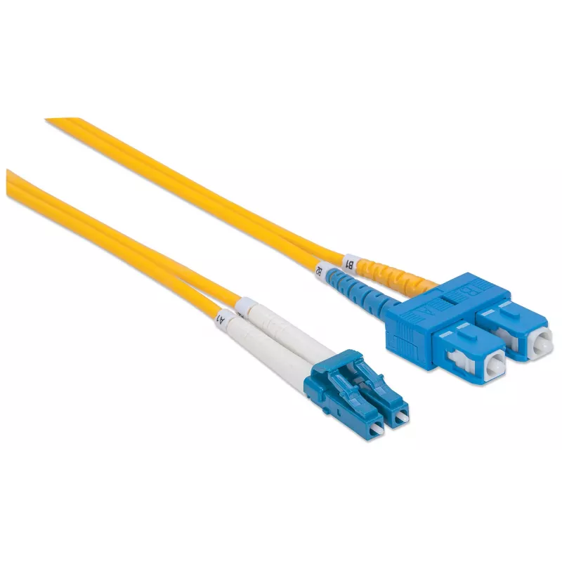 Intellinet 473972 glasvezel patchkabel, LC/SC, OS2, singlemode, 9/125 µm, 2 m, LSZH, geel