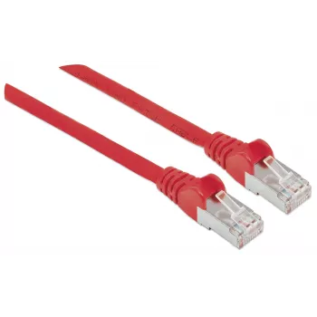 Intellinet netwerk-patchkabel, Cat6, 20 m, rood, koper, S/FTP, LSOH / LSZH, PVC, RJ45, vergulde contacten, knikbescherming, trekontlasting, levenslange garantie