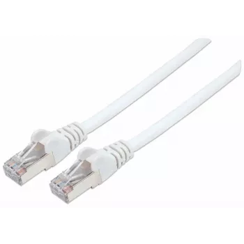 Intellinet netwerk-patchkabel, Cat7-kabel/Cat6A-stekker, 1,5 m, wit, koper, S/FTP, LSOH/LSZH, PVC, RJ45, vergulde contacten, zonder vergrendelingslipje, met trekontlasting, levenslange garantie