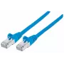 Intellinet netwerk-patchkabel, Cat7-kabel/Cat6A-stekker, 1,5 m, blauw, koper, S/FTP, LSOH/LSZH, PVC, RJ45, vergulde contacten, zonder vergrendelingslipje, aangegoten, levenslange garantie