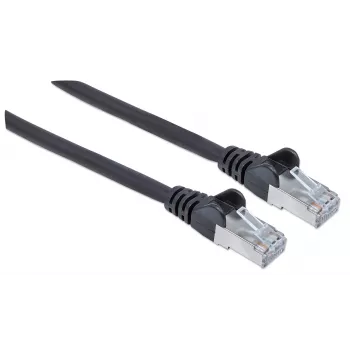 Intellinet netwerk-patchkabel, Cat6, 30 m, zwart, koper, S/FTP, LSOH/LSZH, PVC, RJ45, vergulde contacten, zonder vergrendelingslipje, tuleontlasting, levenslange garantie