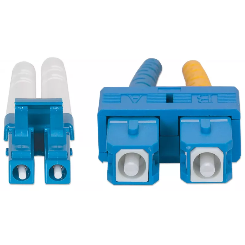 Intellinet 472050 glasvezel-patchkabel, LC naar SC, singlemode OS2, 9/125 µm, 3 m, halogeenvrij, geel