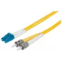 Intellinet glasvezel-patchkabel, OS2, LC/ST, 2 m, geel, duplex, singlemode, 9/125 µm, LSZH, glasvezel, levenslange garantie