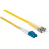 Intellinet glasvezel-patchkabel, OS2, LC/ST, 2 m, geel, duplex, singlemode, 9/125 µm, LSZH, glasvezel, levenslange garantie