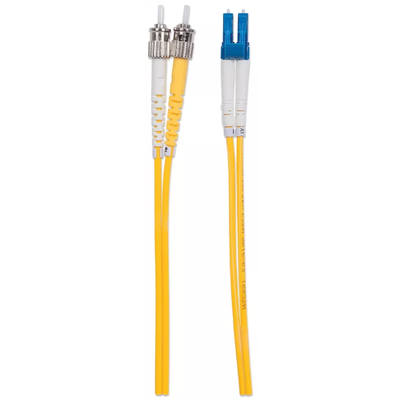 Intellinet glasvezel-patchkabel, OS2, LC/ST, 2 m, geel, duplex, singlemode, 9/125 µm, LSZH, glasvezel, levenslange garantie