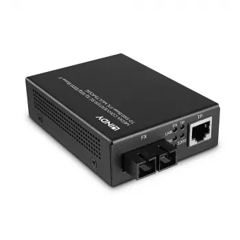 Lindy 25119 netwerk-mediaconverter 850 nm multimode zwart