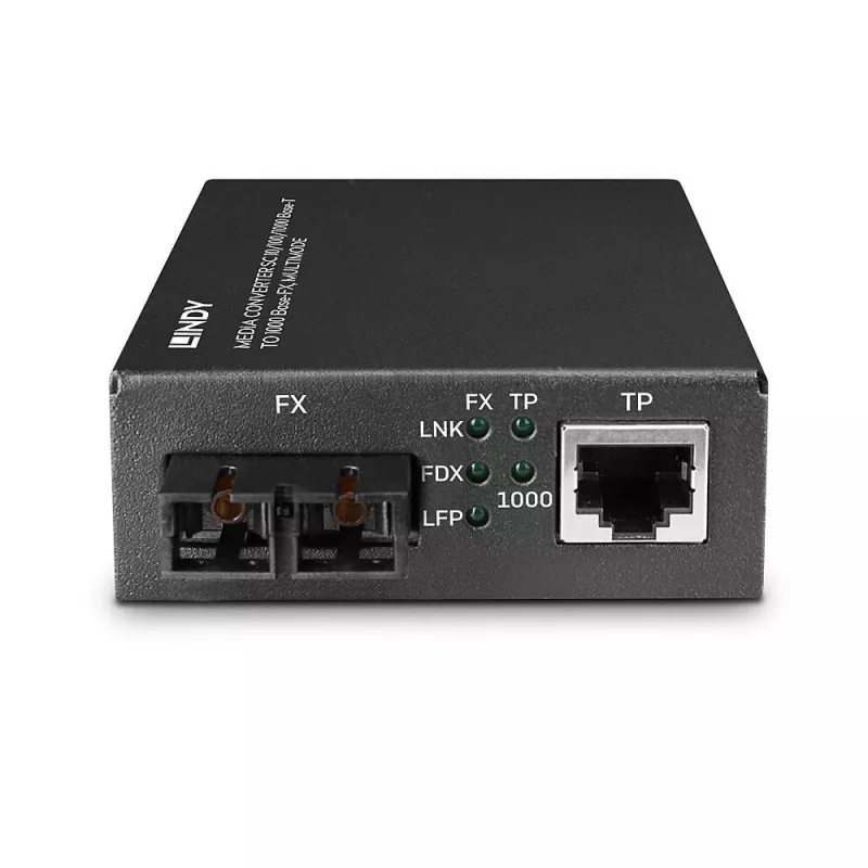 Lindy 25119 netwerk-mediaconverter 850 nm multimode zwart