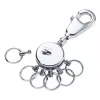 Sleutelring TROIKA PATENT zilver messing 25 mm breedte 90 mm diepte