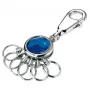 Sleutelring TROIKA AROUND THE WORLD Blauw Zilver Metaal 25x90x9mm