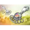 Sleutelring TROIKA COLOURFUL LEAVES Meerkleurig Zilver Metaal
