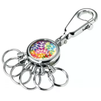 Sleutelring TROIKA COLOURFUL LEAVES Meerkleurig Zilver Metaal