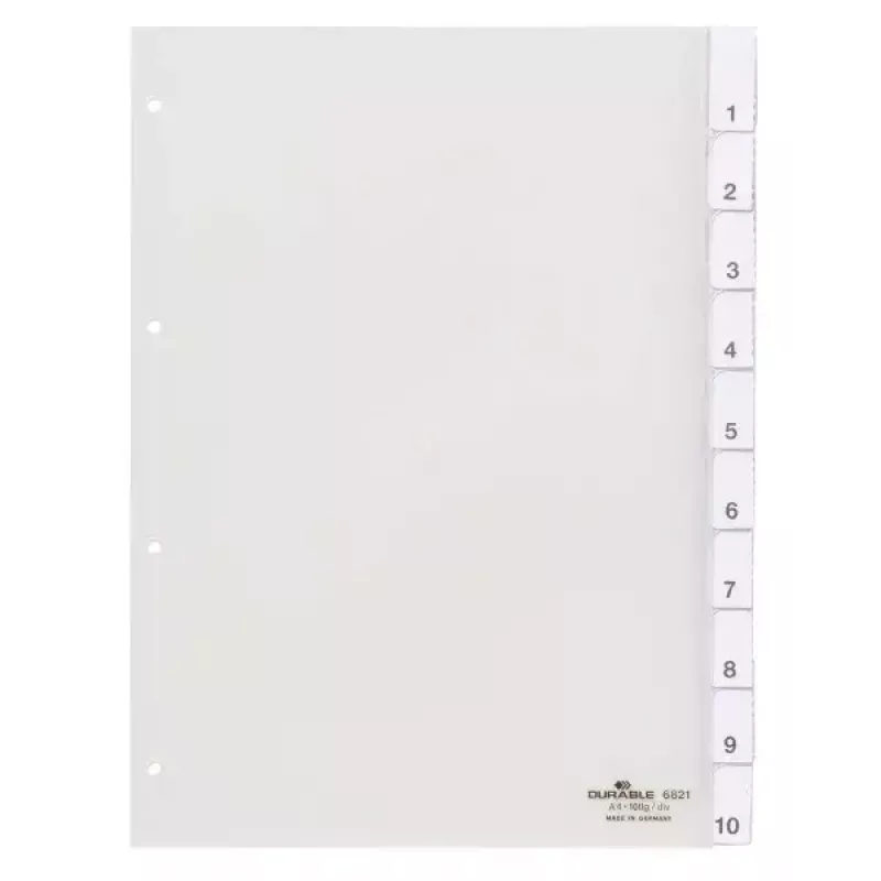 Numeriek tabregister Durable 6821-19