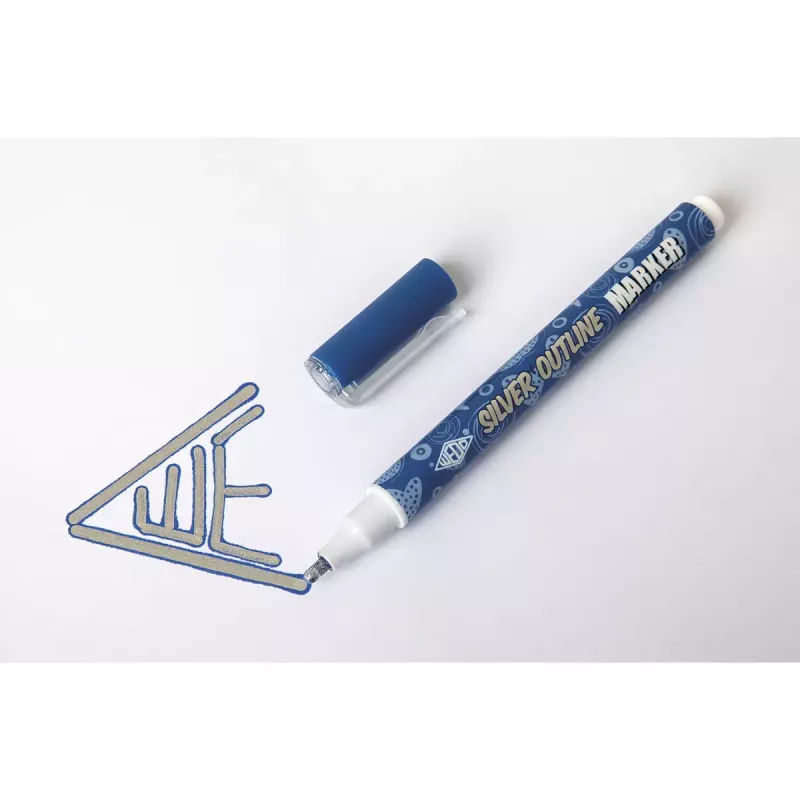 Wedo Silver Outline Marker 6 stuks oranje