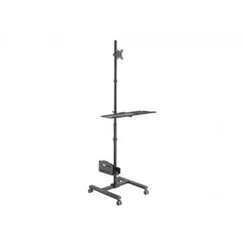 Multimediawagen Equip 17 inch-32 inch enkel monitor mobiel workstation