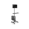 Multimediawagen Equip 17 inch-32 inch enkel monitor mobiel workstation