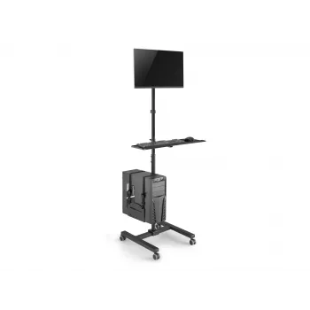 Multimediawagen Equip 17 inch-32 inch enkel monitor mobiel workstation