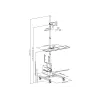 Multimediawagen Equip 17 inch-32 inch enkel monitor mobiel workstation