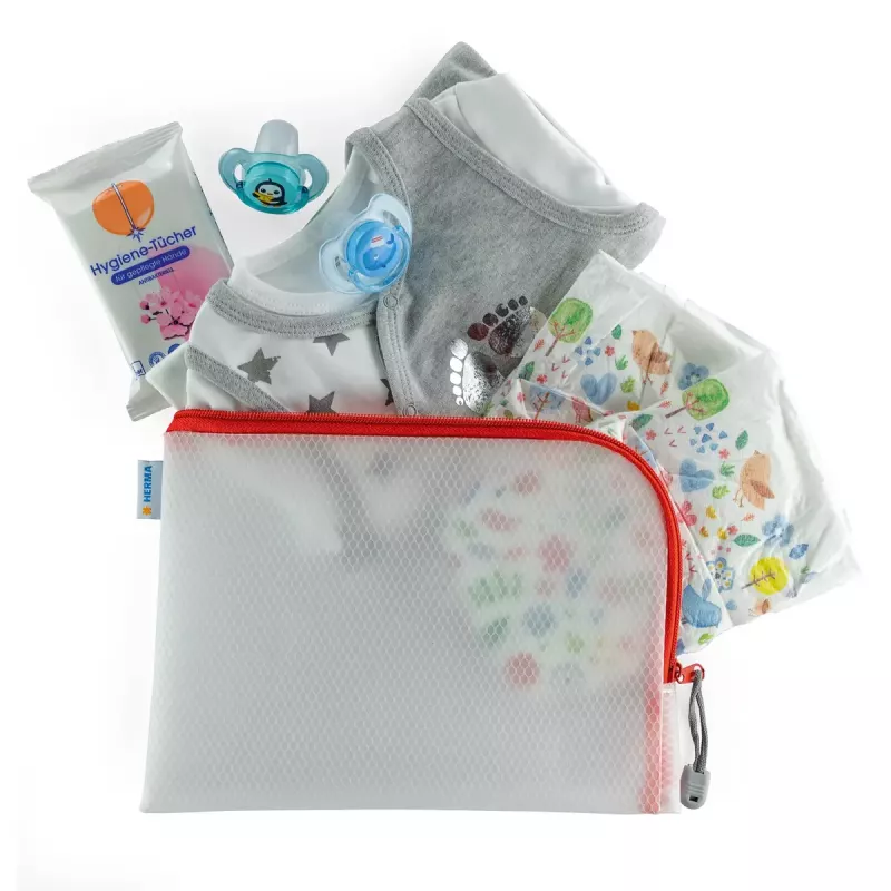 Hard etui HERMA 20008 rood transparant