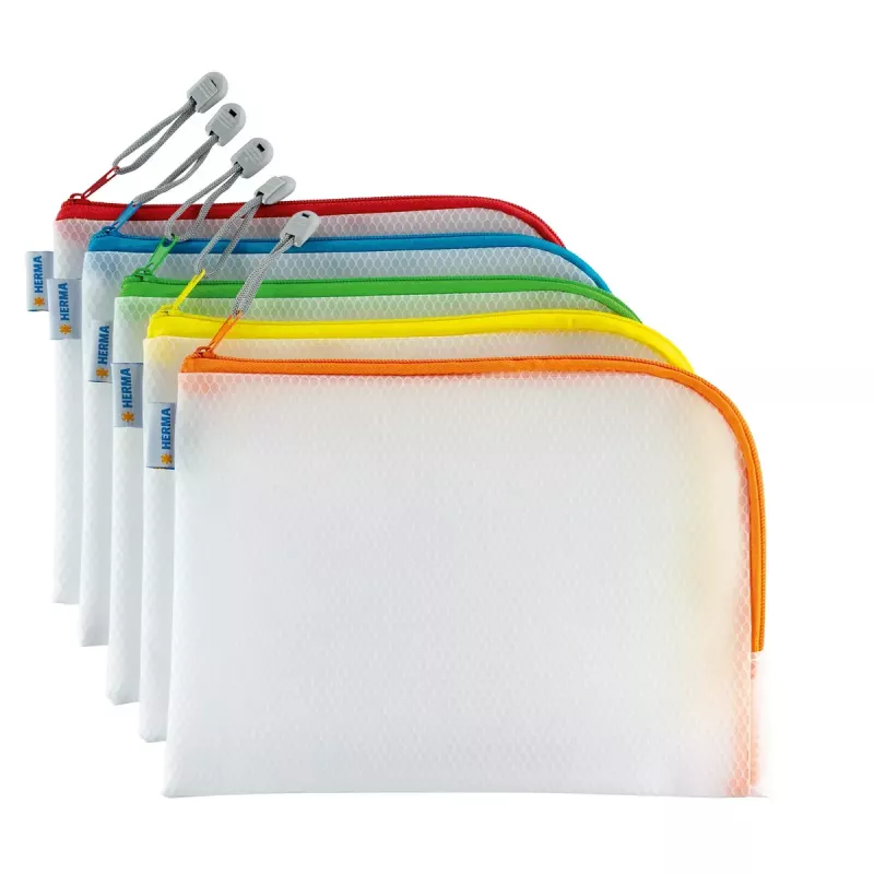 Hard etui HERMA 20008 rood transparant