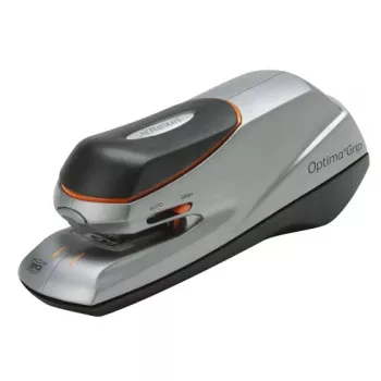 Rexel Optima Grip elektrische nietmachine EU, 20 vel, zwart, zilver, 449,5 g, 147 mm, 200 mm, 88 mm