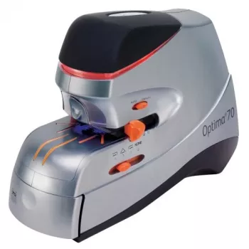 Rexel Optima 70 elektrische nietmachine EU, 70 vel, zwart, zilver, 2,37 kg, 215 mm, 400 mm, 172 mm
