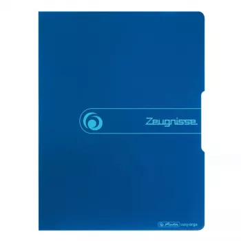 Conventionele verzamelmap Herlitz Zeugnisse polypropyleen (PP) blauw A4