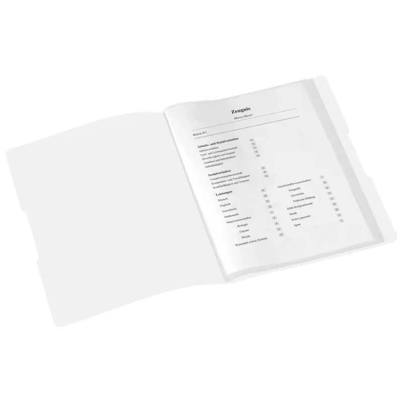 Aktenmap Herlitz Zeugnisse polypropyleen (PP) wit A4