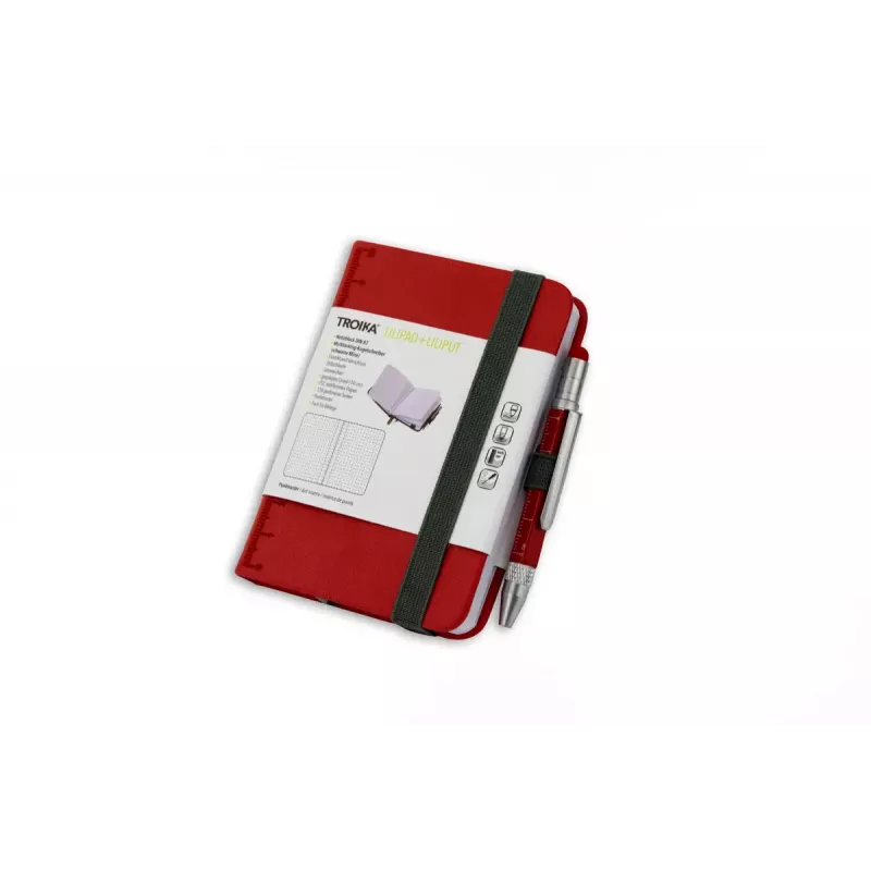 Schrijfblok TROIKA NPP25/RD A7 rood hardcover