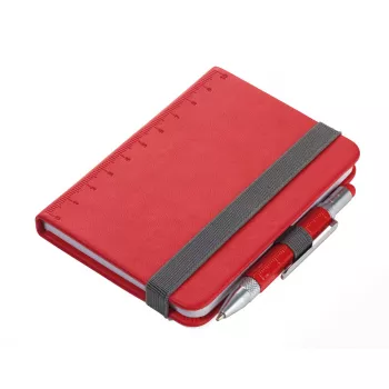 Schrijfblok TROIKA NPP25/RD A7 rood hardcover