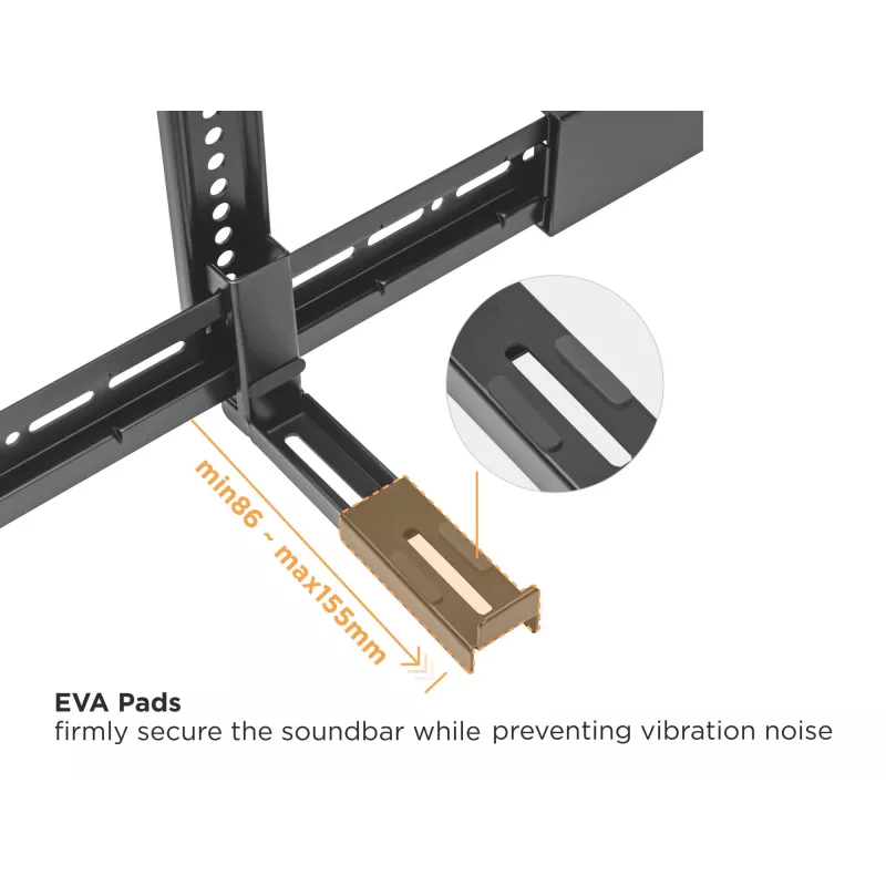 Soundbar-houder Equip universele soundbar-houder