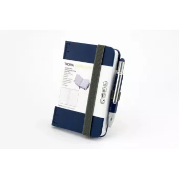 Schrijfnotitieboek TROIKA NPP25/DB A7 128 vel blauw