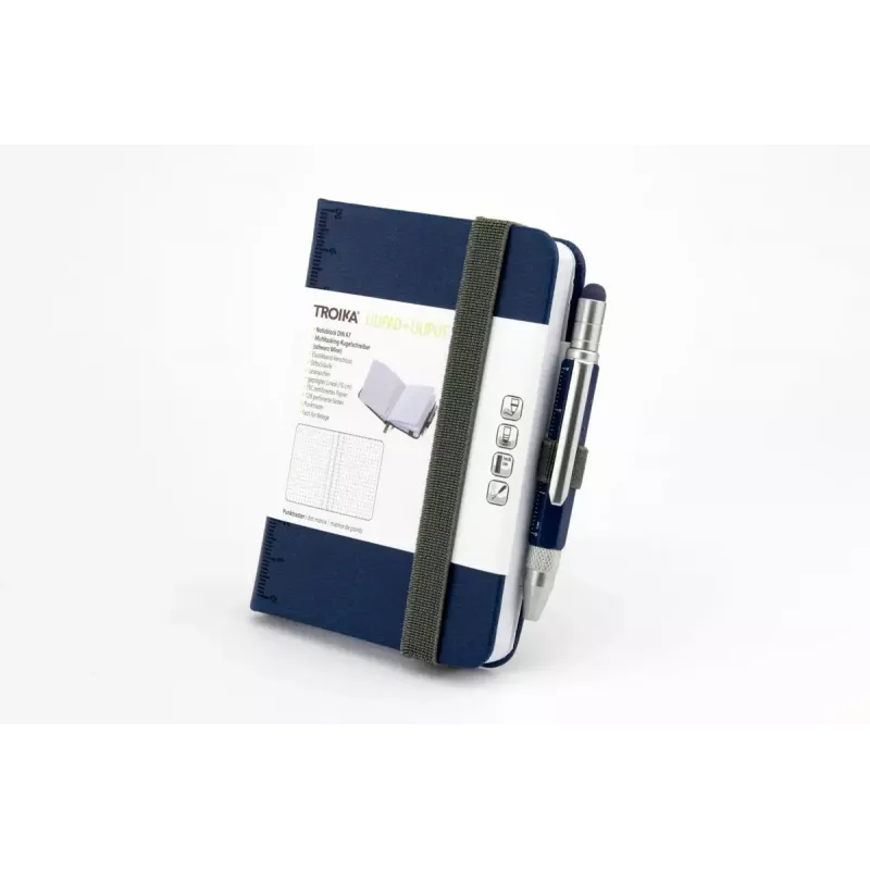 Schrijfnotitieboek TROIKA NPP25/DB A7 128 vel blauw