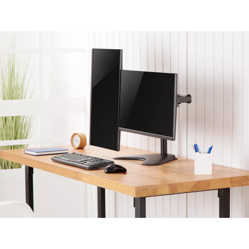Equip 17 inch-32 inch economy dual-monitor tafelvoet