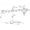 Equip 17 inch-32 inch economy dual-monitor tafelvoet