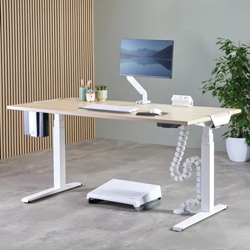 Fellowes 100136876 CPU-houder onder bureau CPU-houder wit