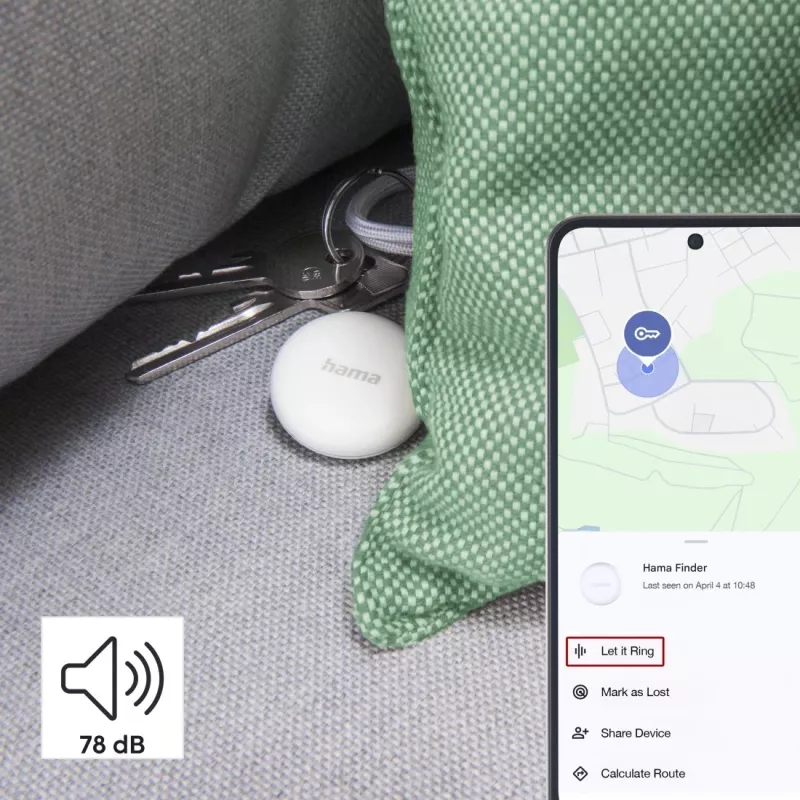 Hama 00185825 GPS-tracker/finder artikel wit