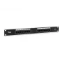 Equip 16-poorts Cat.5e ongeïsoleerd patchpanel, zwart