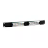 Equip 16-poorts Cat.5e ongeïsoleerd patchpanel, zwart
