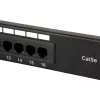 Equip 16-poorts Cat.5e ongeïsoleerd patchpanel, zwart