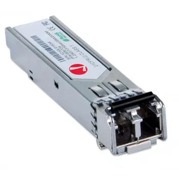 Intellinet transceivermodule optisch, Gigabit Fiber SFP Mini-GBIC, 1000Base-Lx (LC) single-mode-poort, 20 km, golflengte 1310 nm, ethernet, glasvezel, MSA-conform, equivalent aan Cisco GLC-LH-SM, drie jaar garantie