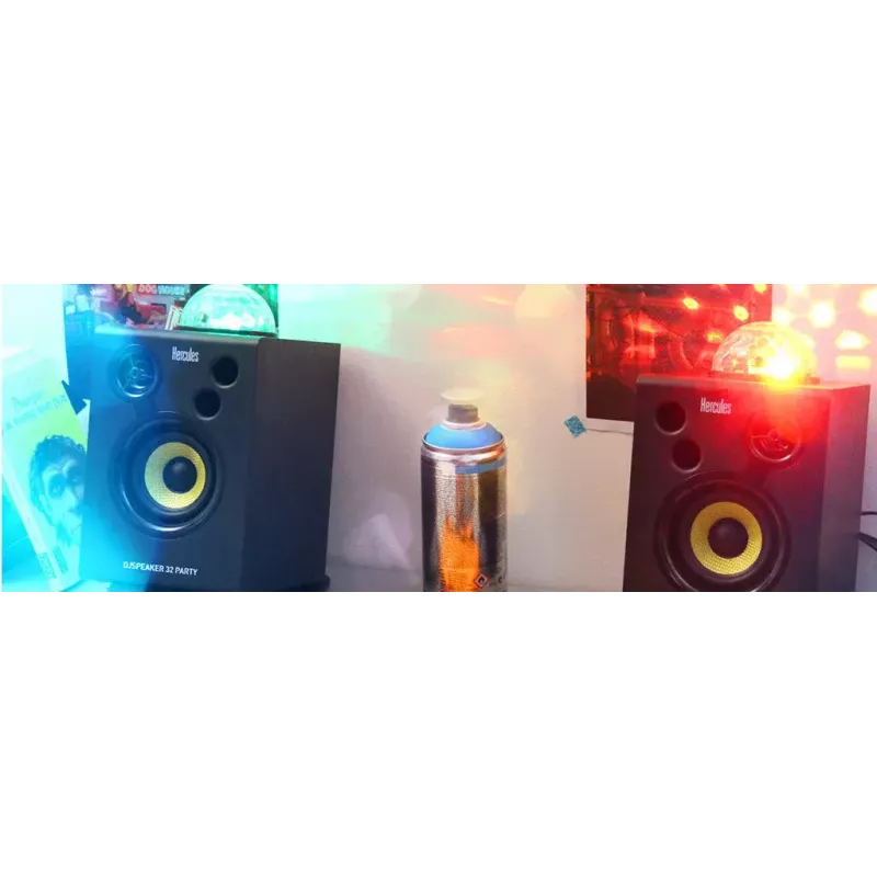 Hercules DJ Speaker 32 Party zwart bedraad 30 W