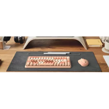 KeySonic KSKM-5200M-RF (DE) toetsenbord muis inbegrepen kantoor RF draadloos QWERTZ Duits beige, bruin, roze