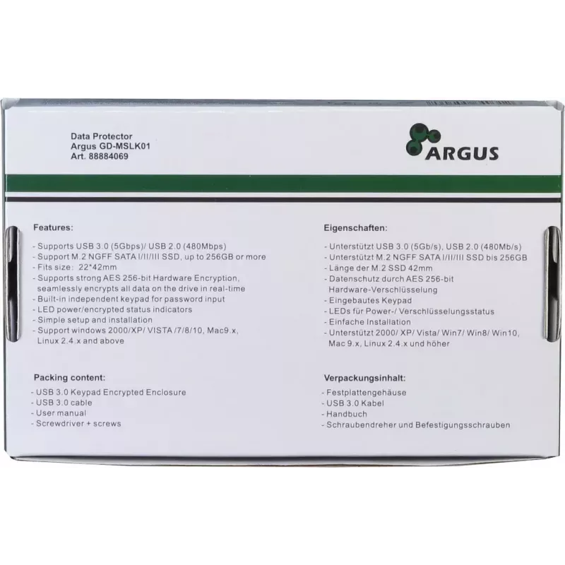 SSD-behuizing Inter-Tech GD-MSLK01