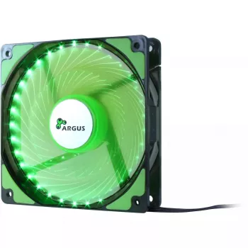 Ventilator Inter-Tech L-12025 computerbehuizingventilator 12 cm zwart groen