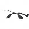 Ventilator Inter-Tech RS-041 RGB 12 cm zwart