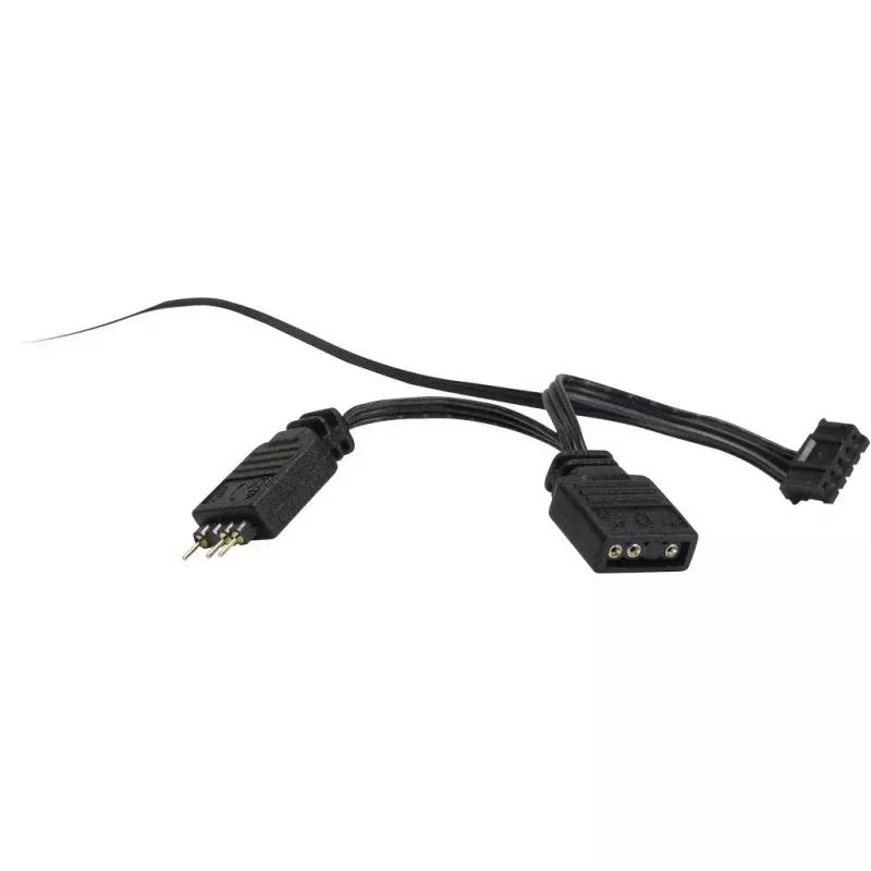 Ventilator Inter-Tech RS-041 RGB 12 cm zwart