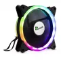 Ventilator Inter-Tech RS-041 RGB 12 cm zwart