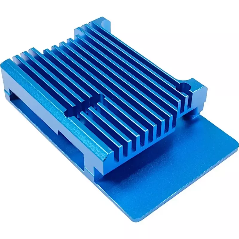 Behuizing Inter-Tech 88887360 voor Raspberry Pi 86x56x23 mm blauw