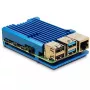 Behuizing Inter-Tech 88887360 voor Raspberry Pi 86x56x23 mm blauw
